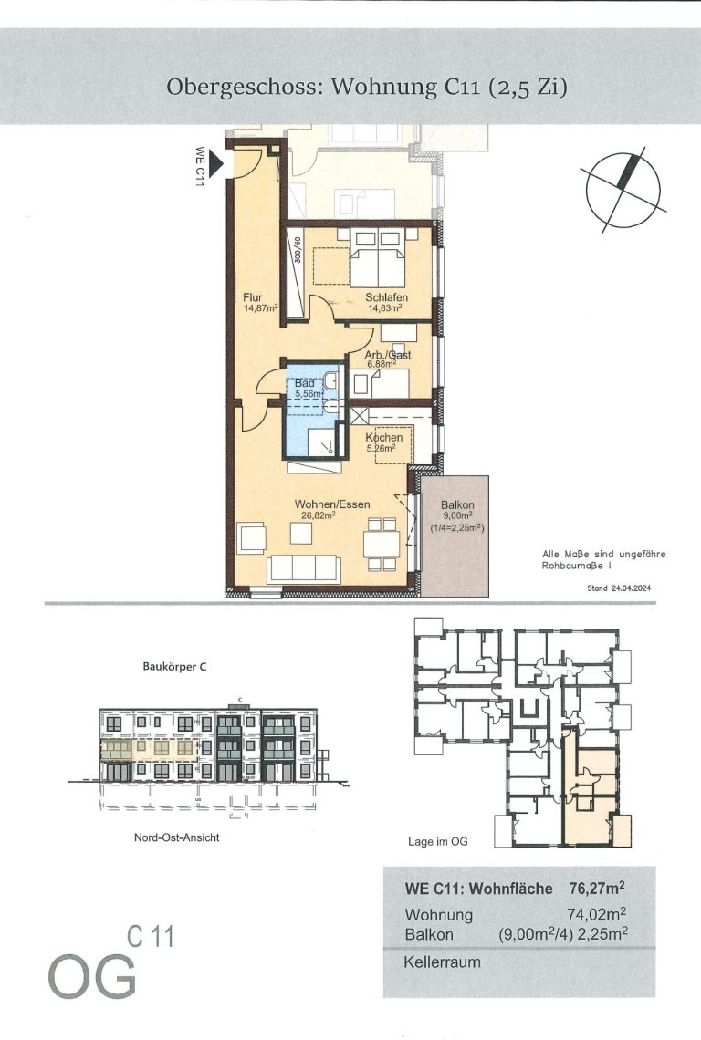Staffelgeschosswohnung C11 2,5 Zimmer